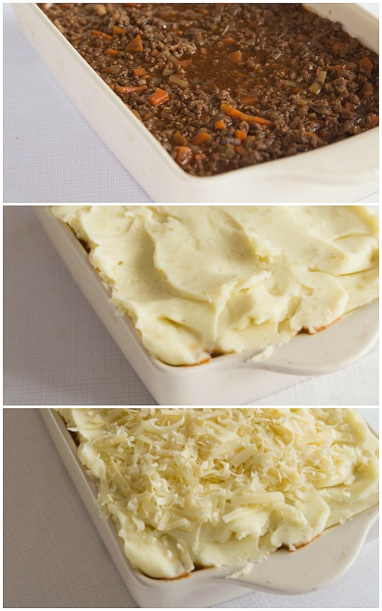 How to make cottage pie - 3 step by step photos