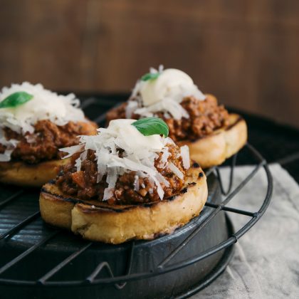 Leftover Bolognese Sliders