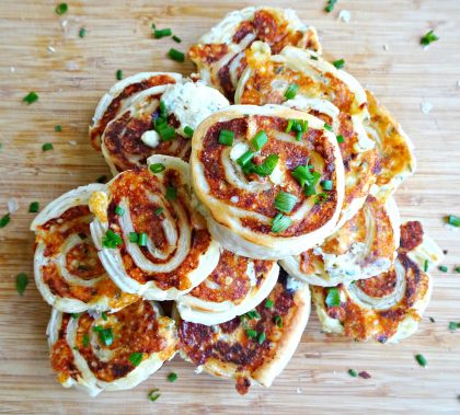 Mini Cheese and Chive Pinwheels