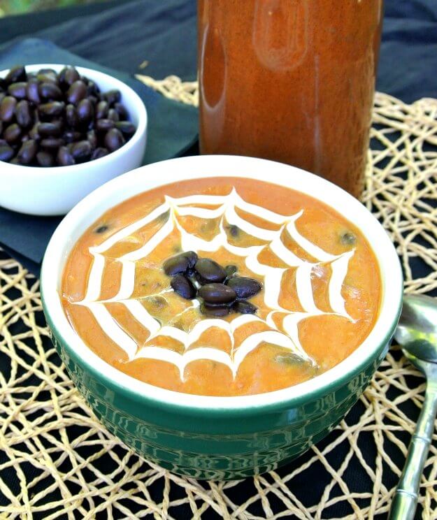 11-Savory-Halloween-Recipes-Spicy-Pumpkin-Black-Bean-Soup