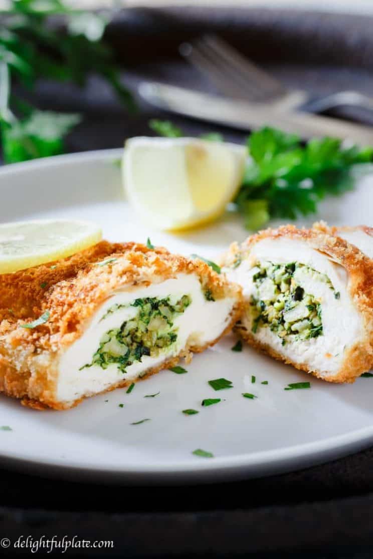 20-minute-dinner-recipes-Basil-spinach-stuffed-chicken-breast