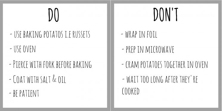 The Best Baked Potato Guidance Do's and Don'ts