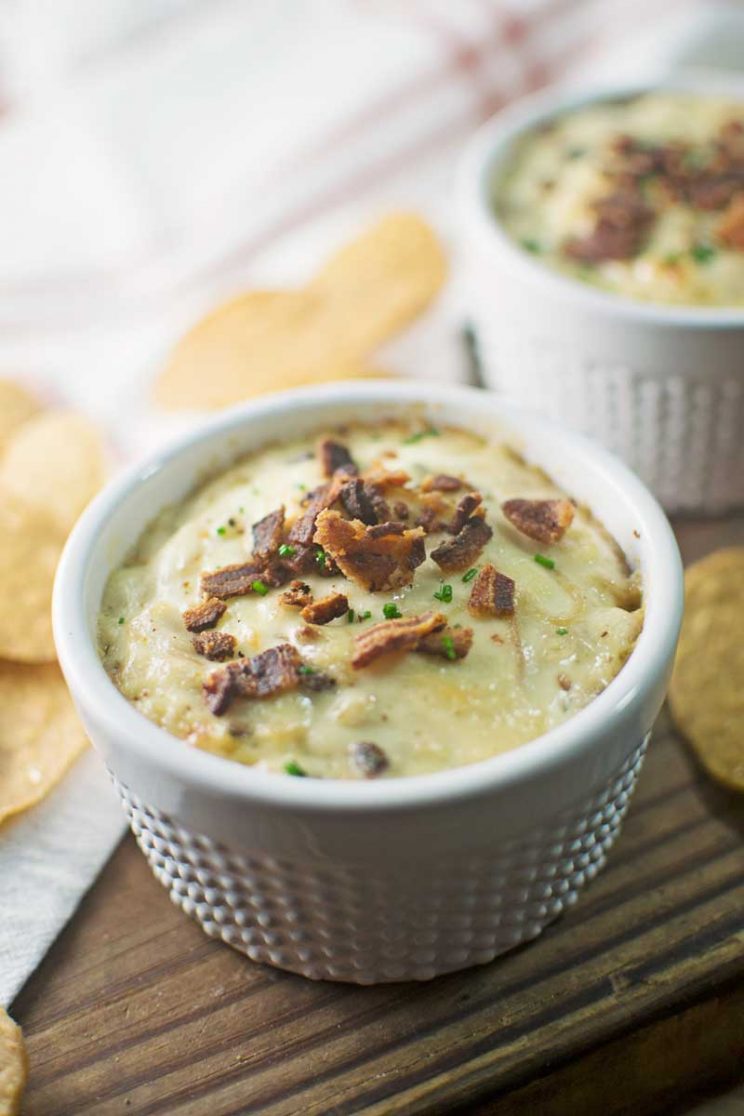 Easy Bacon Appetizers - Caramelized Onion Bacon Dip
