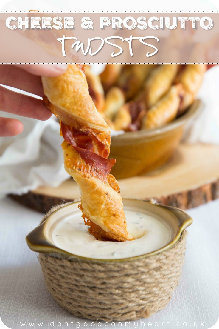 Cheese and Prosciutto Twists are the PERFECT sharing appetizer! So easy to make and even more delicious to snack on, these twists are going to make your next game day feast one to remember! #cheese #prosciutto #cheesetwist | www.dontgobaconmyheart.co.uk