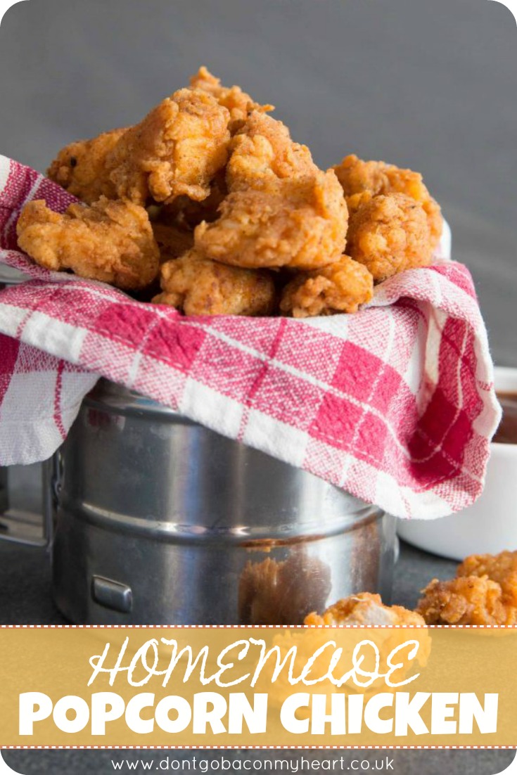 Homemade Popcorn Chicken couldn't be easier to make! The key is marinating in buttermilk for that crispy, flaky finish. But warning, these are incredibly moreish!! #popcornchicken #chicken #snack | www.dontgobaconmyheart.co.uk