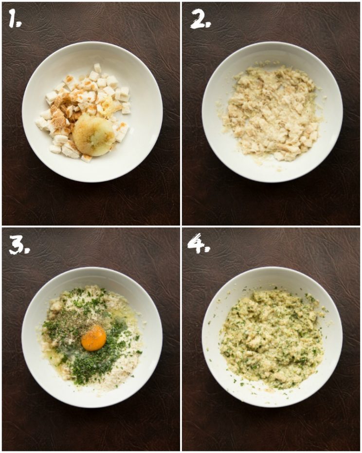 How to make a panade - 4 step by step photos