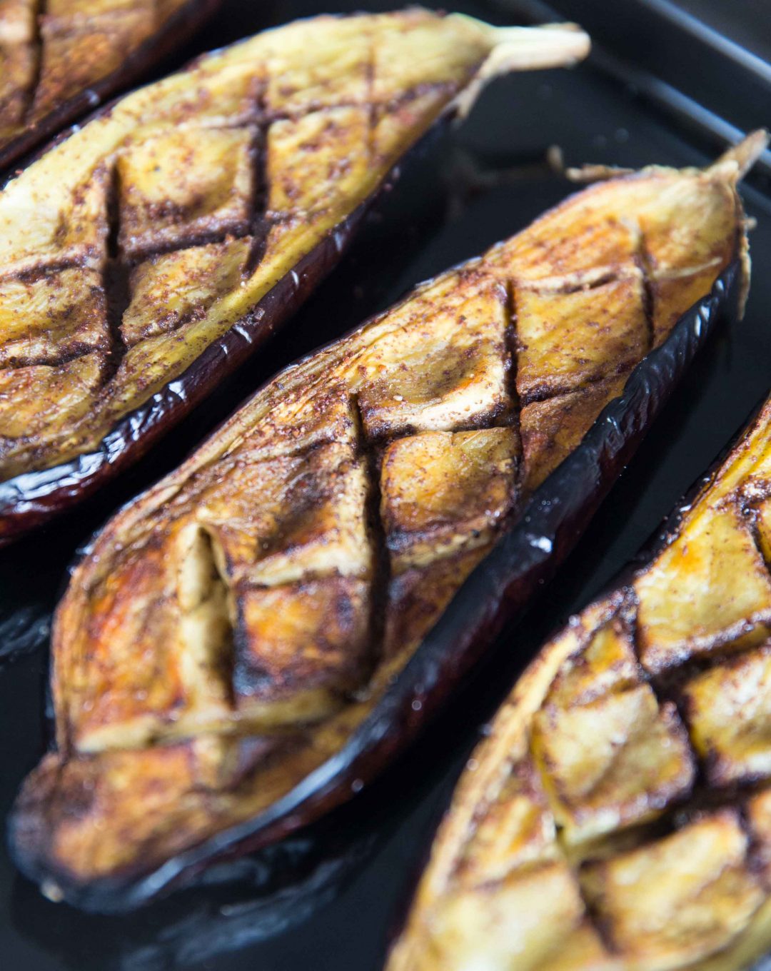 Roasted Eggplant with Tahini Yogurt Sauce Don't Go Bacon My Heart