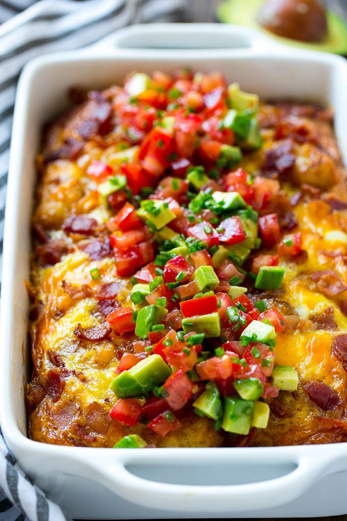 Savory Breakfast Ideas - Breakfast Casserole with Bacon