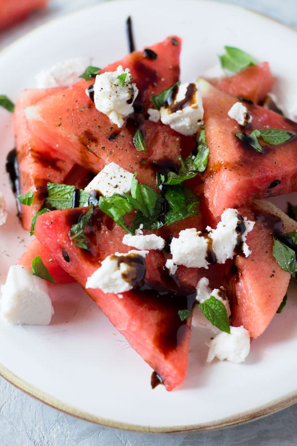 Watermelon Salad Recipes - Watermelon Basil Salad