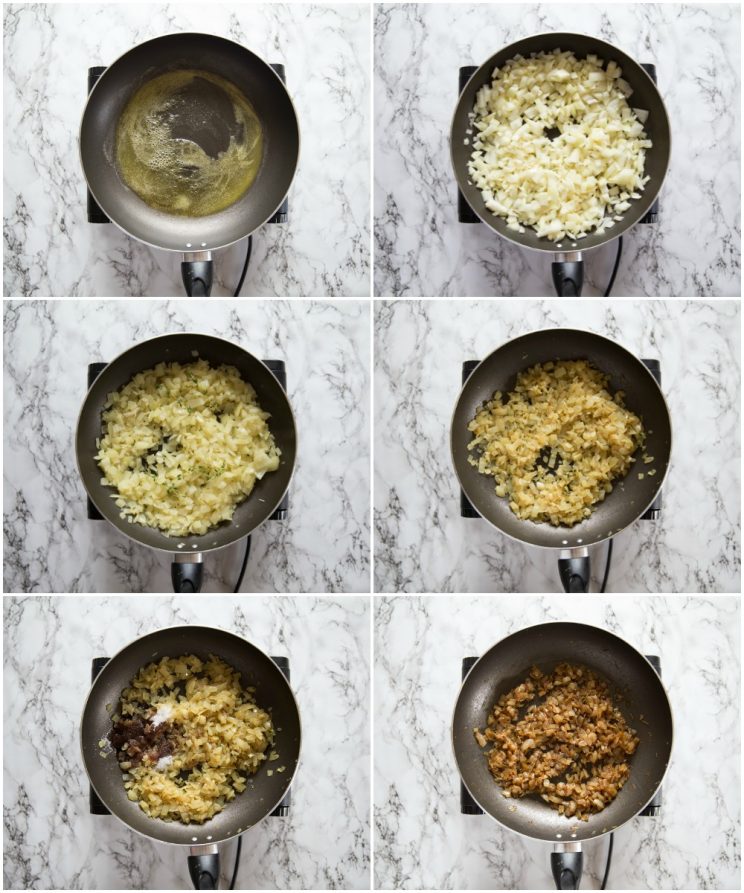 how to make caramelized onions step by step photos