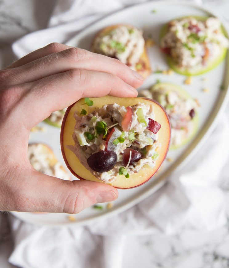 Waldorf Chicken Salad Bites