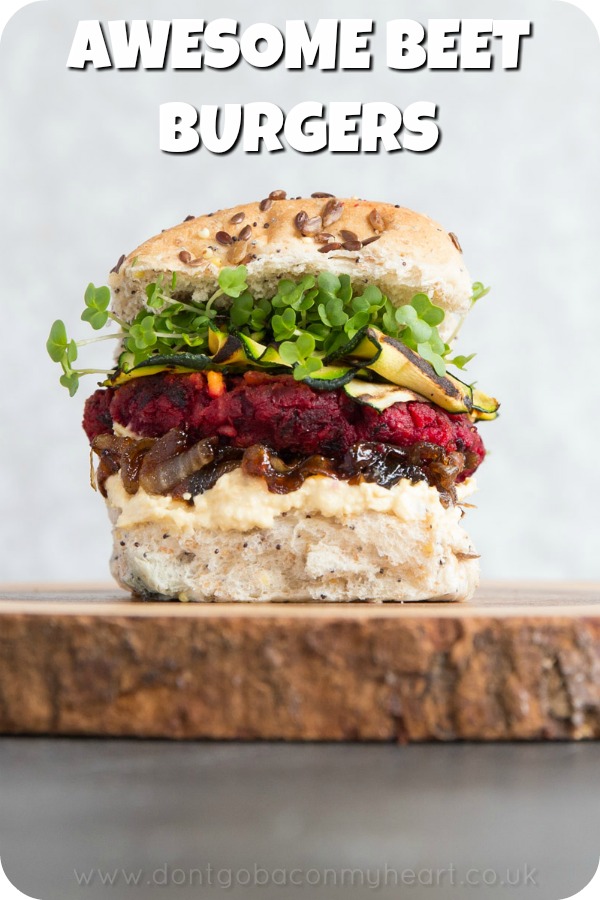 These Beetroot Burgers really are the ultimate veggie burger! Follow these tips and tricks for how to get veggie burgers with the PERFECT texture and flavour. #veggie #vegetarian #veggieburger | www.dontgobaconmyheart.co.uk