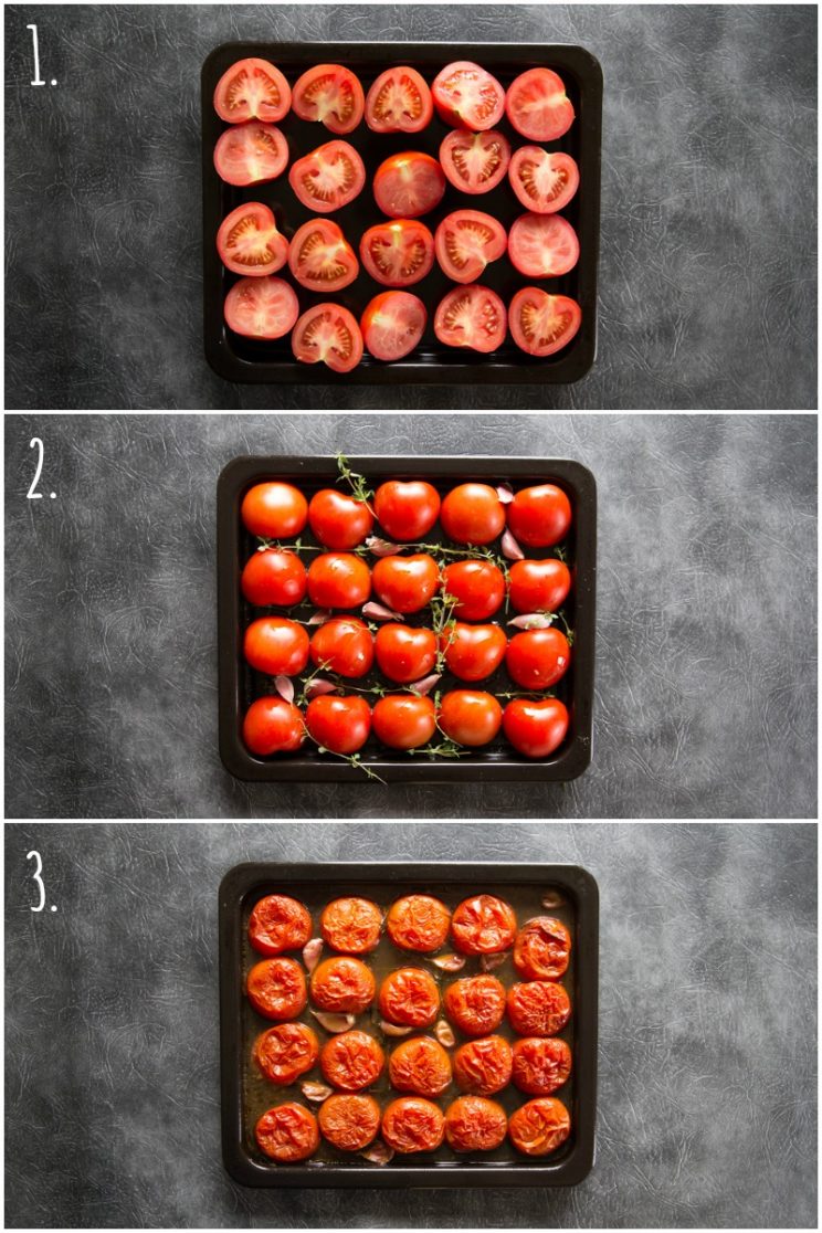 How to roast tomatoes - step by step