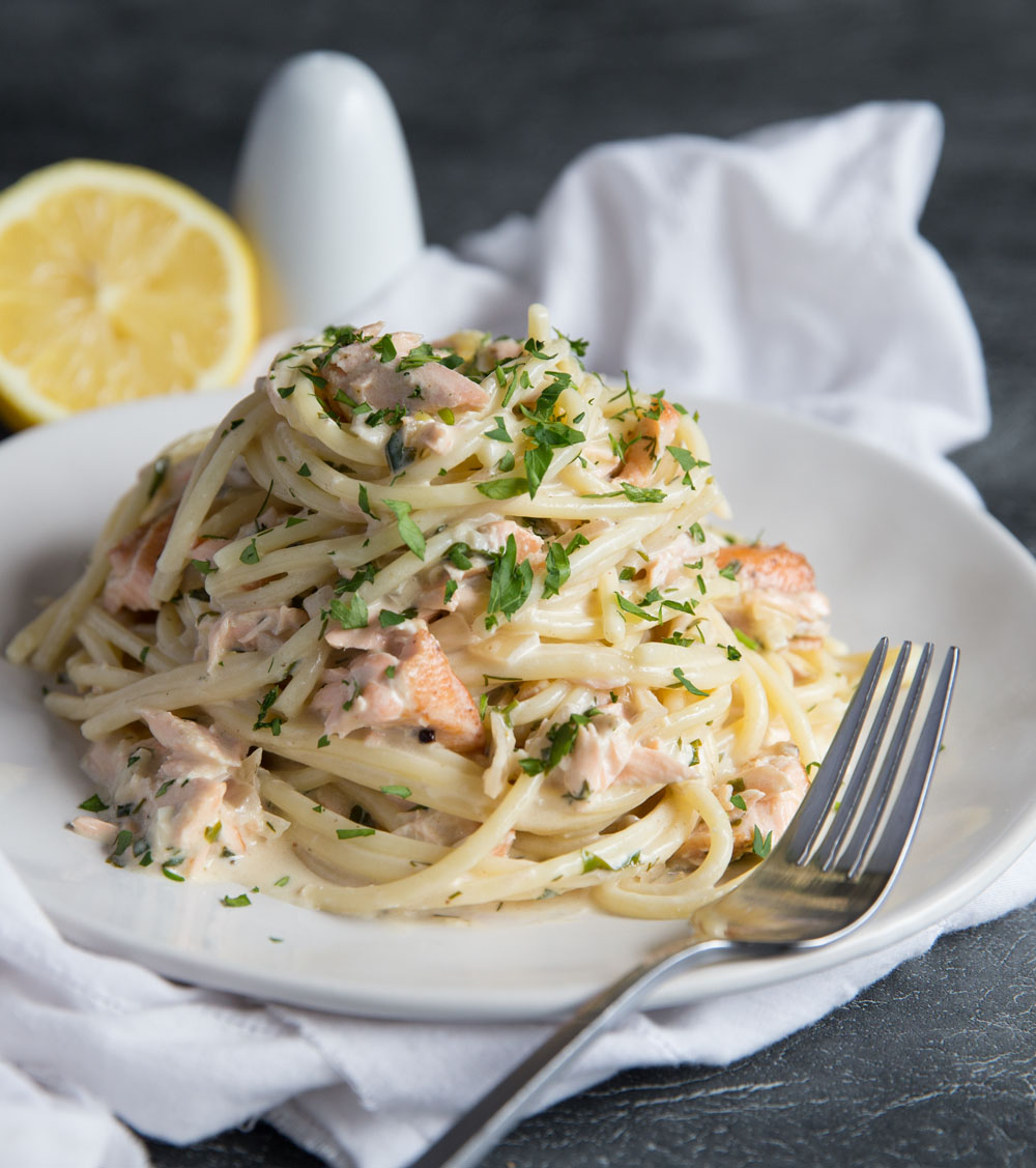 Creamy Alaskan Salmon Pasta Recipes Pasta Salmon Leftover Easiest