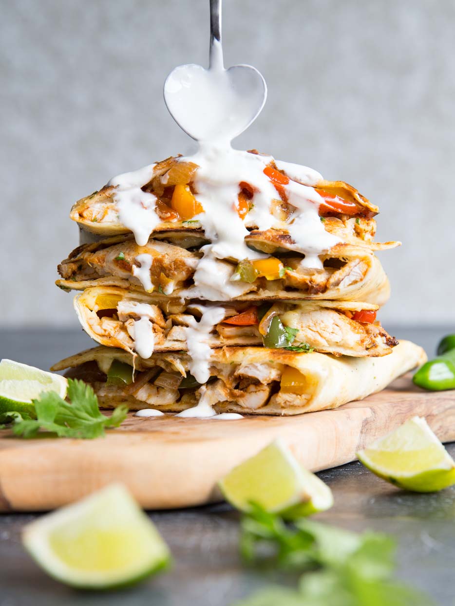 Best Chicken Quesadilla Recipe : Healthy Chicken Quesadillas Slender ...