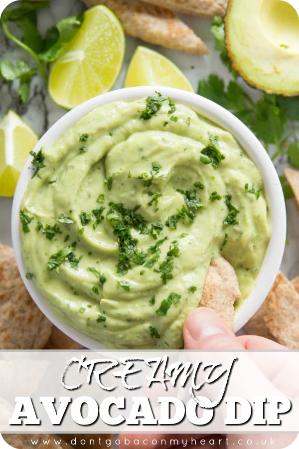 This Avocado Dip is the perfect quick fix dip for any occasion. With only 5 ingredients it really couldn't be more simple to make! #avocado #dip | www.dontgobaconmyheart.co.uk