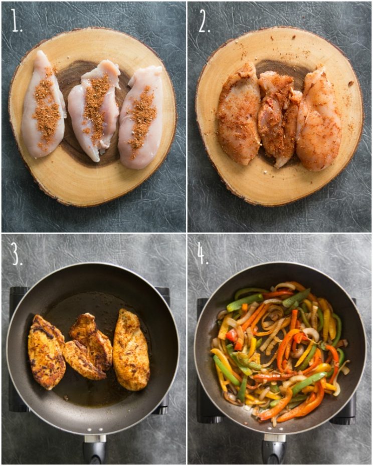How to cook chicken for quesadillas - step by step