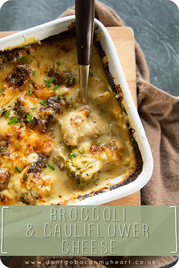No roast dinner is complete without a Broccoli and Cauliflower Cheese bake. This is the easiest, cheesiest & most darn right delicious side dish you'll ever make! #broccoli #cauliflower #cauliflowercheese #cheese | www.dontgobaconmyheart.co.uk