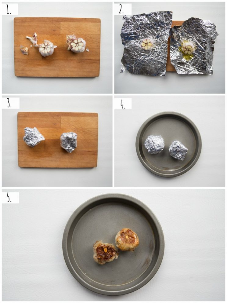 how to roast garlic - step by step
