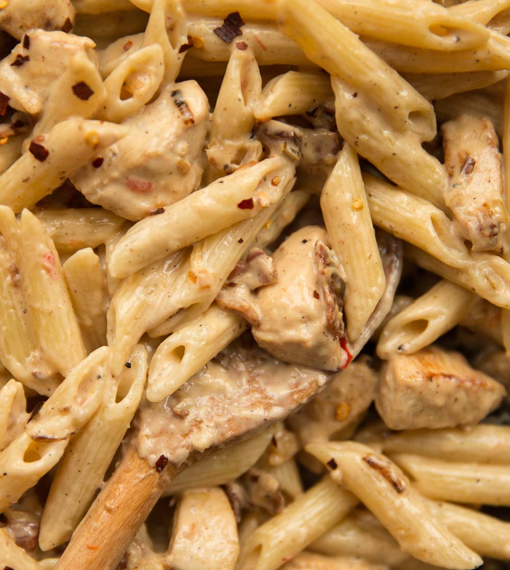 Leftover Chicken and Bacon Pasta | Don't Go Bacon My Heart