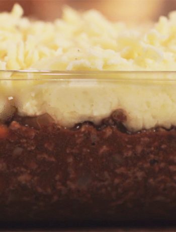 Easy Cheesy Cottage Pie - pre oven