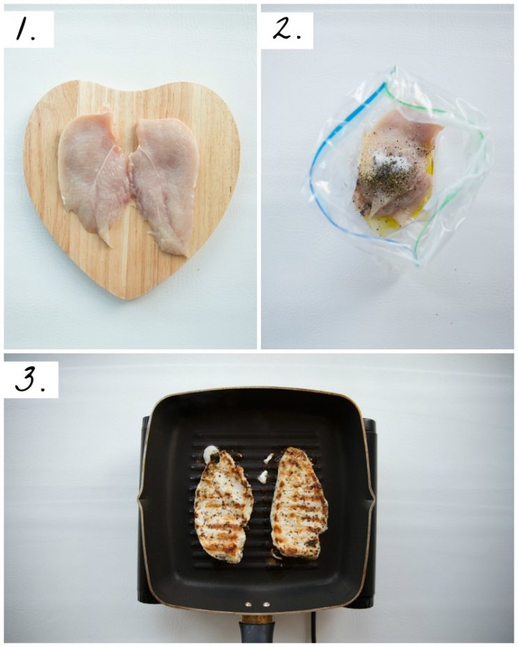 How to grill chicken - step by step photos