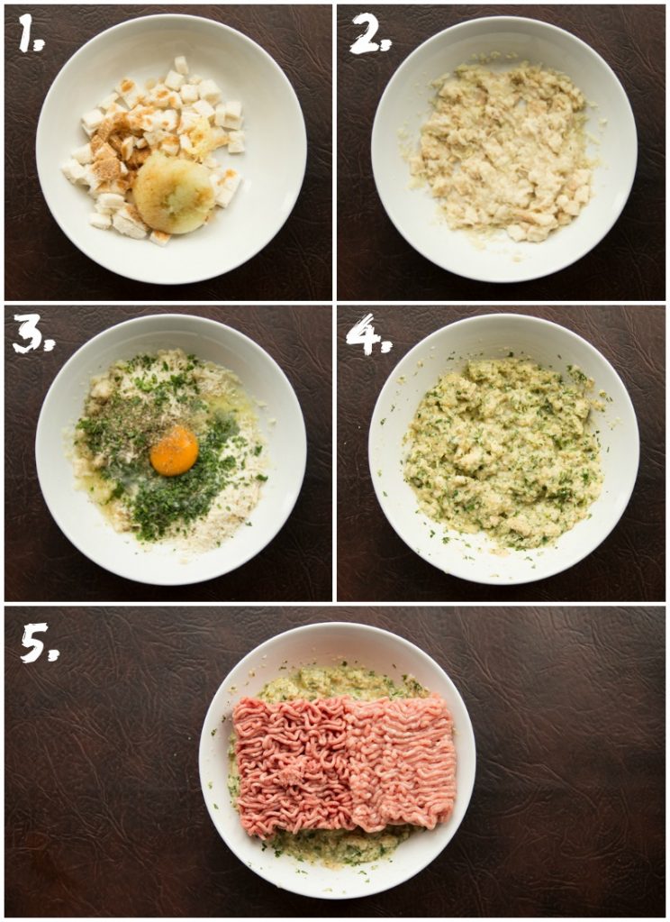 How to make a Panade - 5 step by step photos