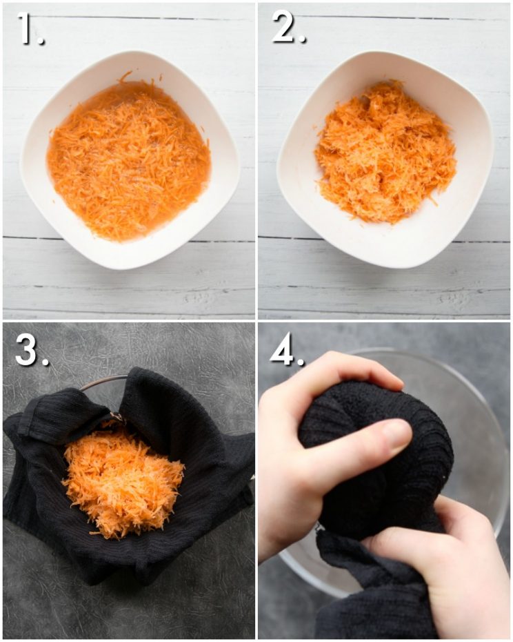 How to make sweet potato hash browns - 4 step by step photos