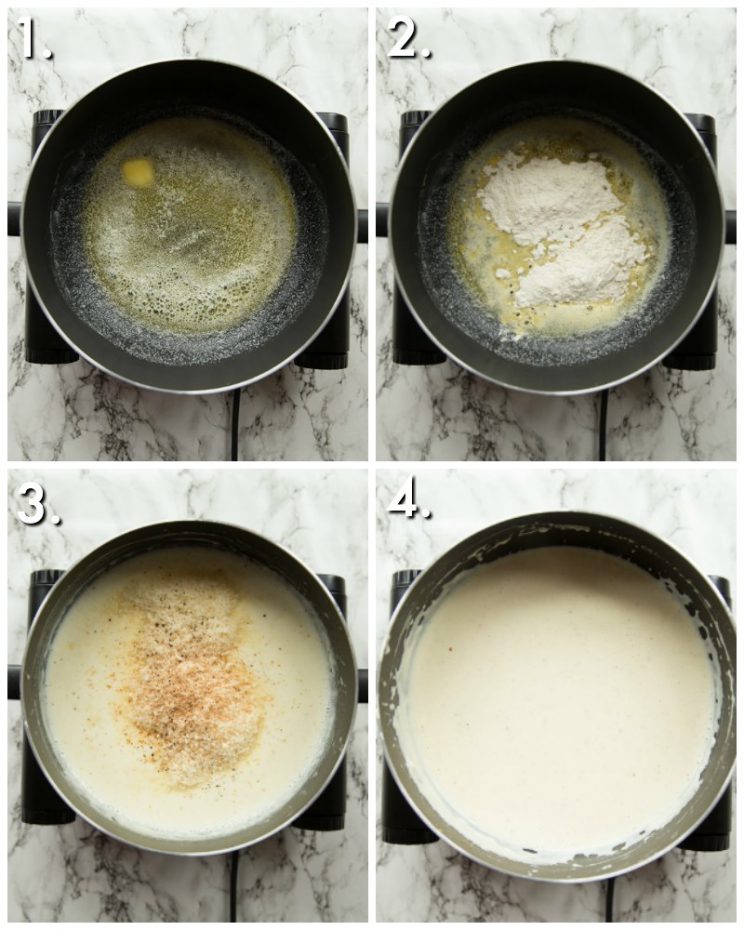 How to make Bechamel Sauce - 4 step by step photos