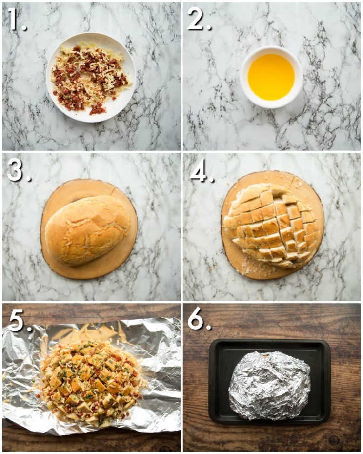 How to make Pull Apart Bread - 6 step by step photos