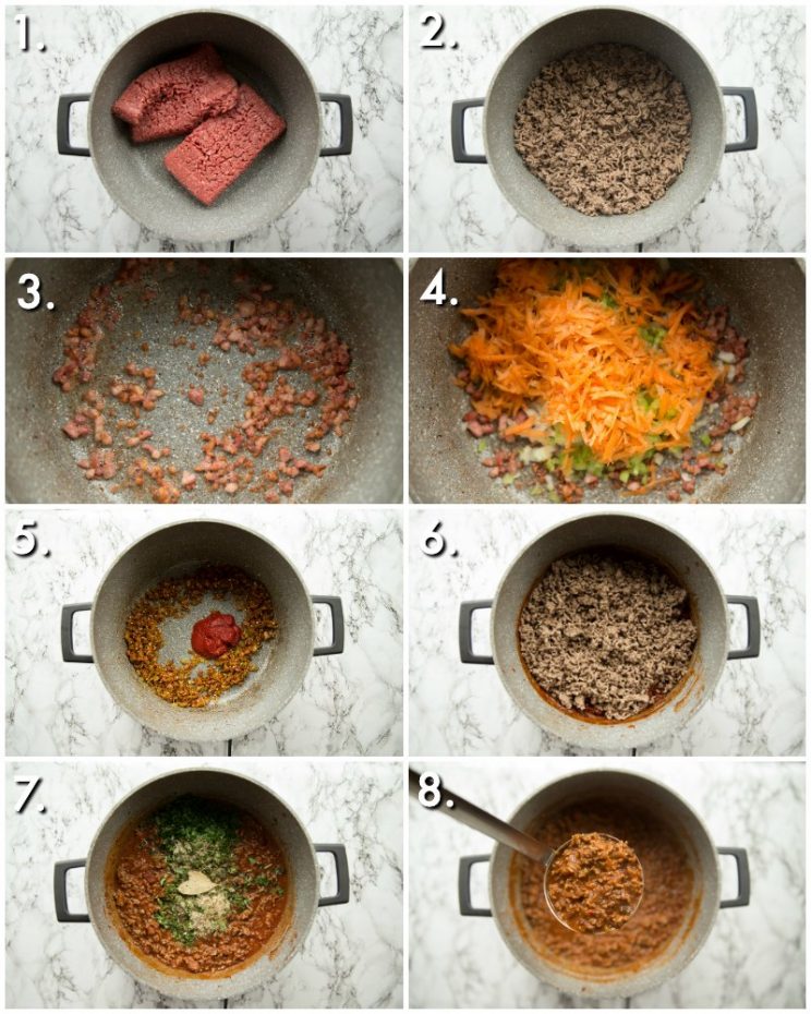 How to make Ragu Sauce - 8 step by step photos