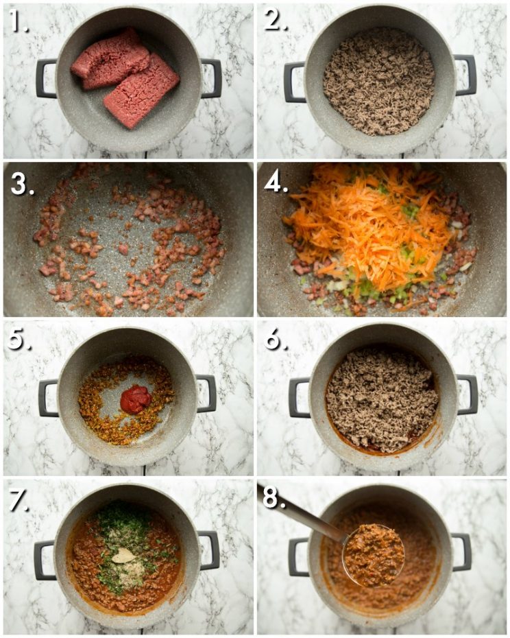 How to make Ragu Sauce - 8 step by step photos
