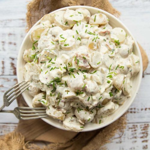 Creamy Potato Salad With Bacon Don T Go Bacon My Heart Creamy Potato Salad With Bacon Don T Go Bacon My Heart