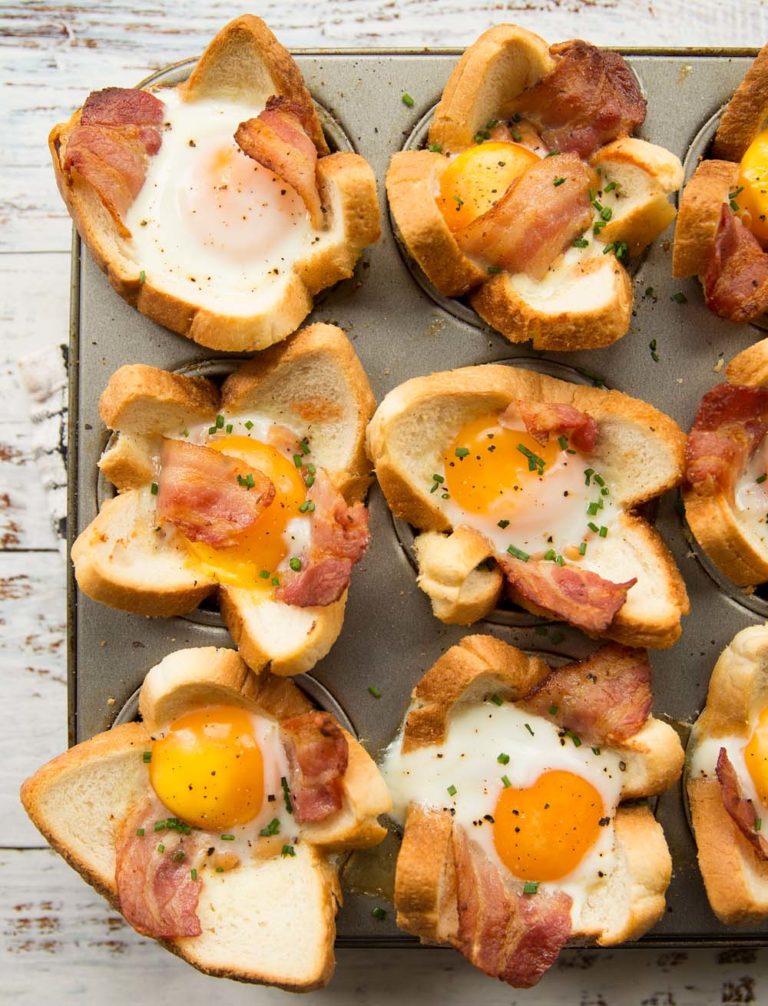 Breakfast Toast Cups | Don't Go Bacon My Heart