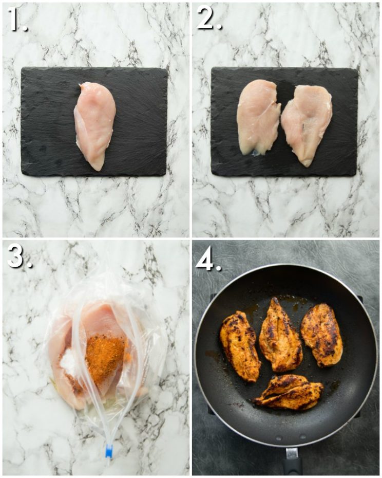 how to fry cajun chicken breast - 4 step by step photos