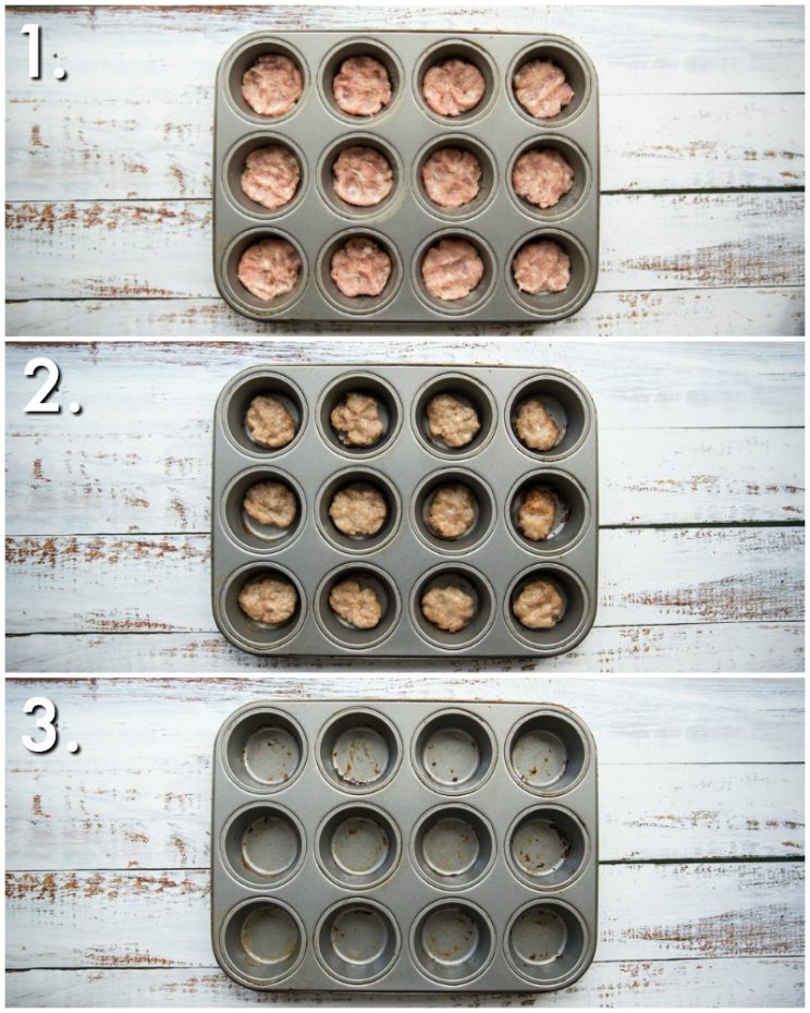 How to make toast cups with sausage - 3 step by step photos