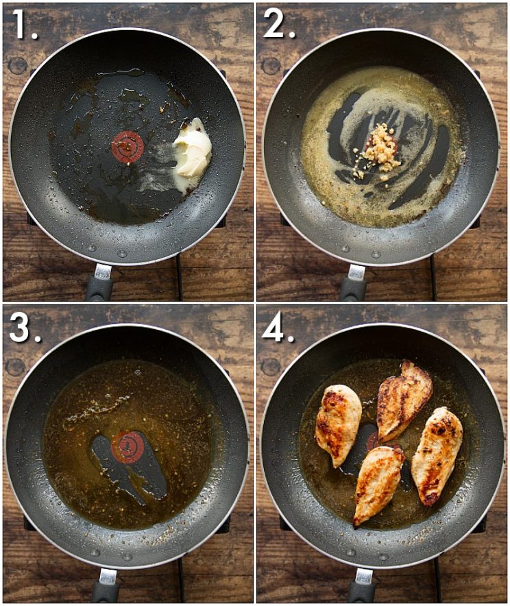 How to make honey garlic chicken sauce - 4 step by step photos