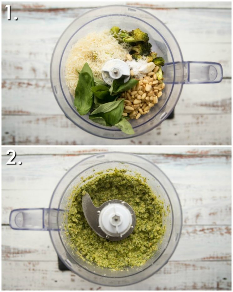 how to make broccoli pesto - 2 step by step photos