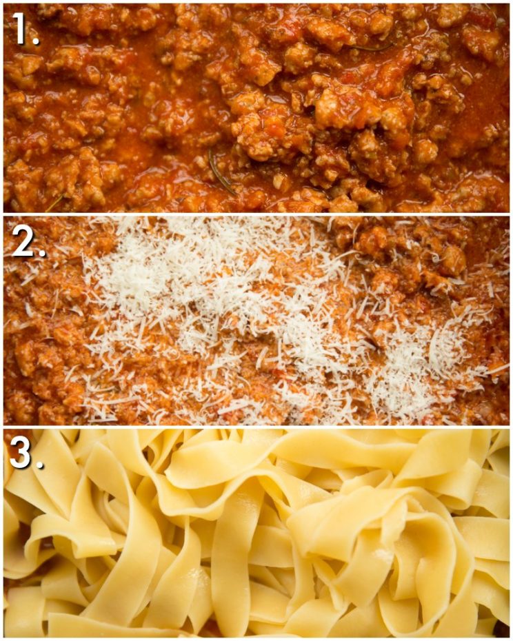 How to make sausage ragu with pappardelle - 3 step by step photos