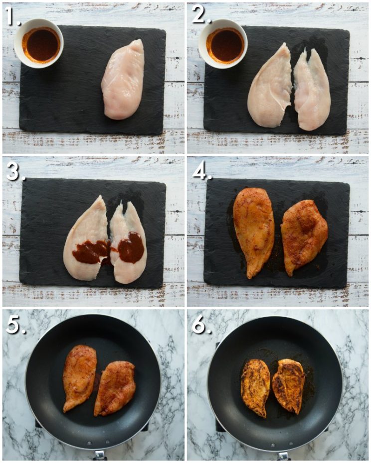 How to make spicy chicken breast - 6 step by step photos