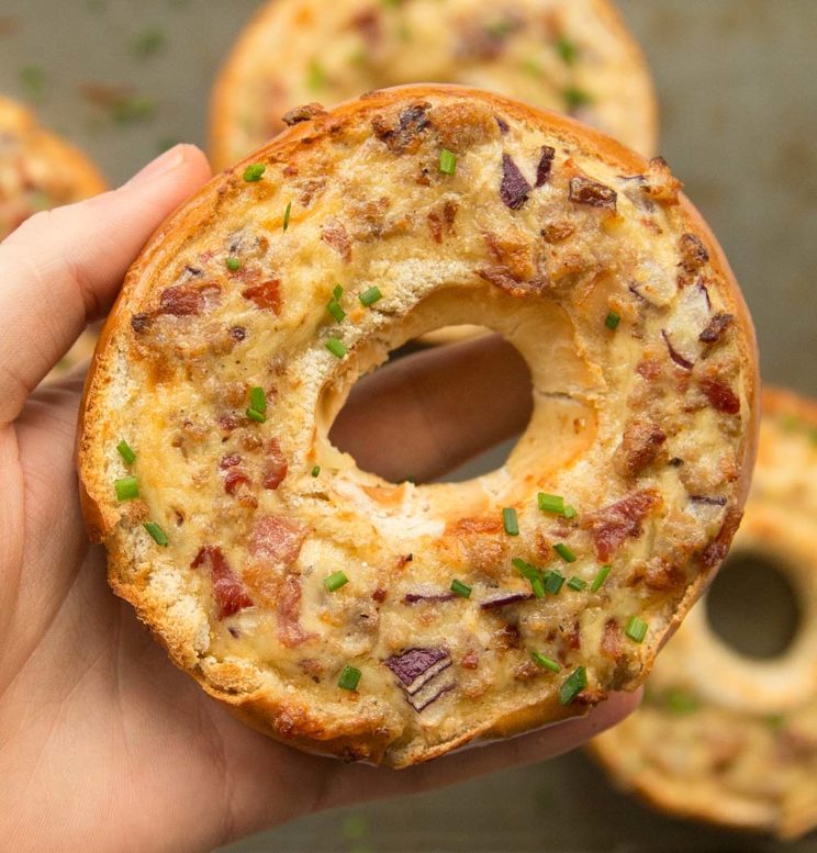 breakfast quiche bagel