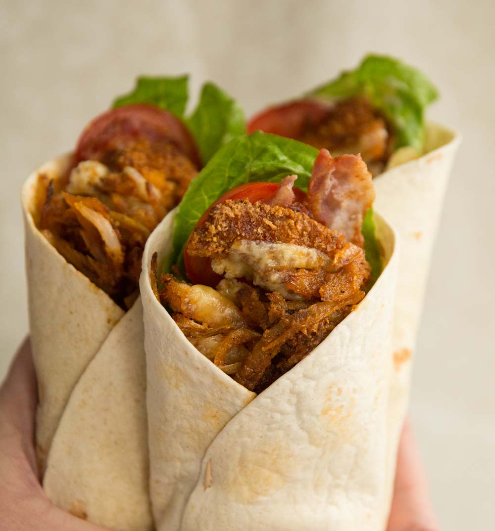 Crispy Beef and Vegetable Wraps