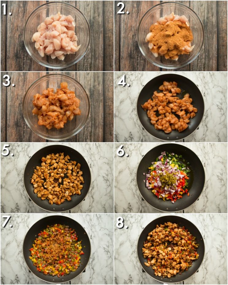 How to make chicken fajita - 8 step by step photos