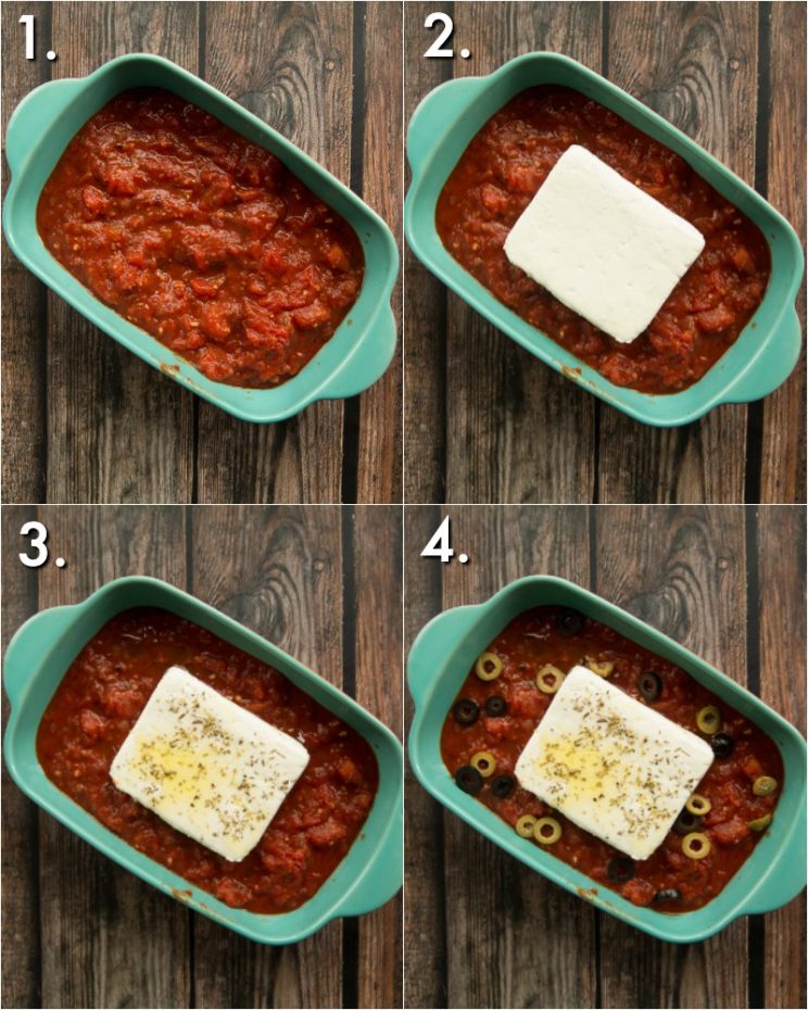 How to bake feta - 4 step by step photos