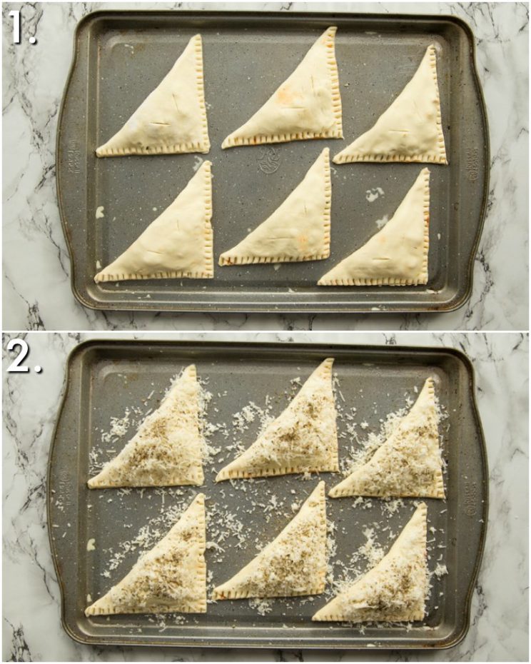 How to cook pizza pockets - 2 step by step photos