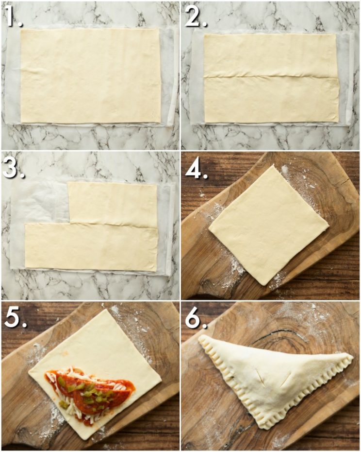 How to make Pizza Pockets - 6 step by step photos