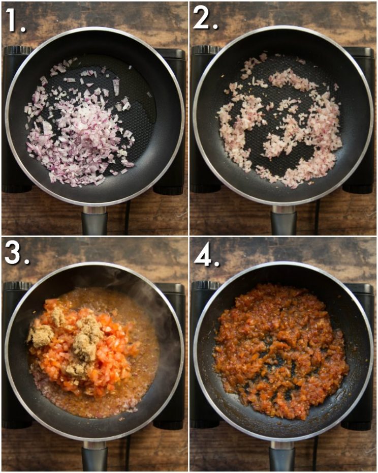 How to make tomato chutney - 4 step by step photos