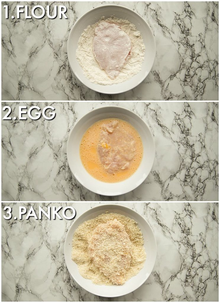 How to dredge chicken - 3 step by step photos