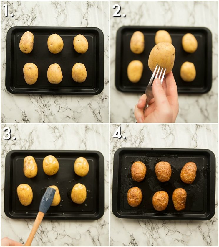 How to make potato skins - 4 step by step photos