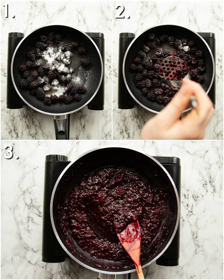 How to make blackberry jam - 3 step by step photos